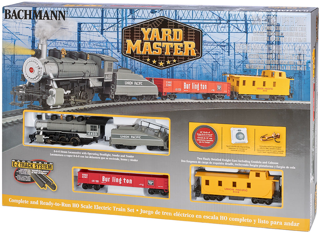 00761 UNION PACIFIC YARD MASTER STEAM FREIGHT TRAIN SET-HO
