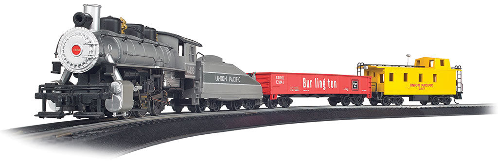 00761 UNION PACIFIC YARD MASTER STEAM FREIGHT TRAIN SET-HO