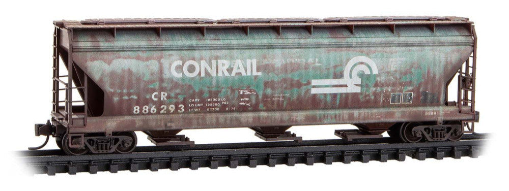 09444960 CONRAIL EX-PENN CENTRAL/NYC 3-BAY COVERED HOPPER-N