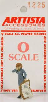 1225 WOMAN W/ SPILLED SUITCASE-O