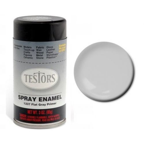 1237 FLAT GRAY PRIMER-3 oz. Spray