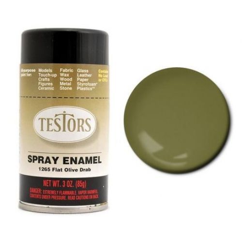 1265 FLAT OLIVE DRAB SPRAY-3 oz. Spray