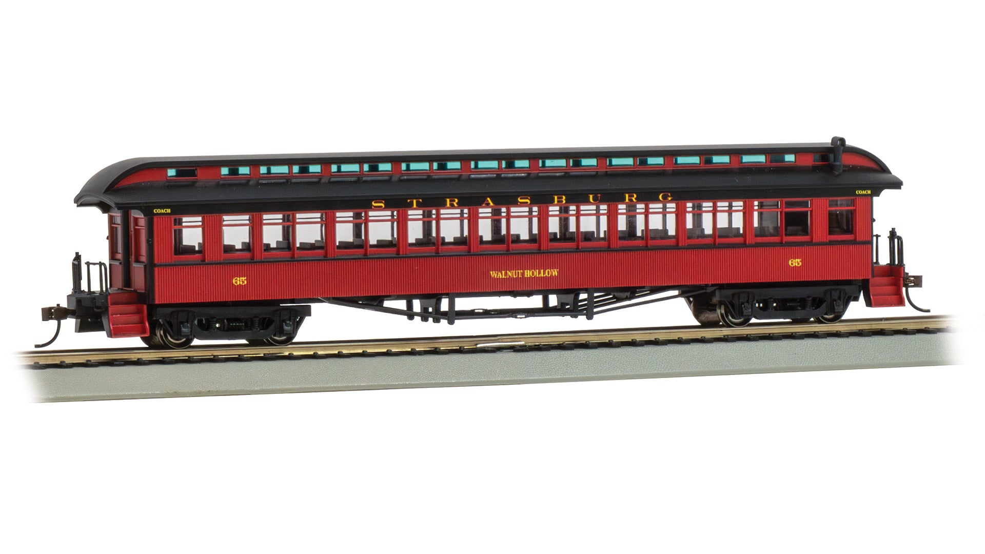 12808 STRASBURG RAILROAD WOOD PASSENGER COACH #65-HO
