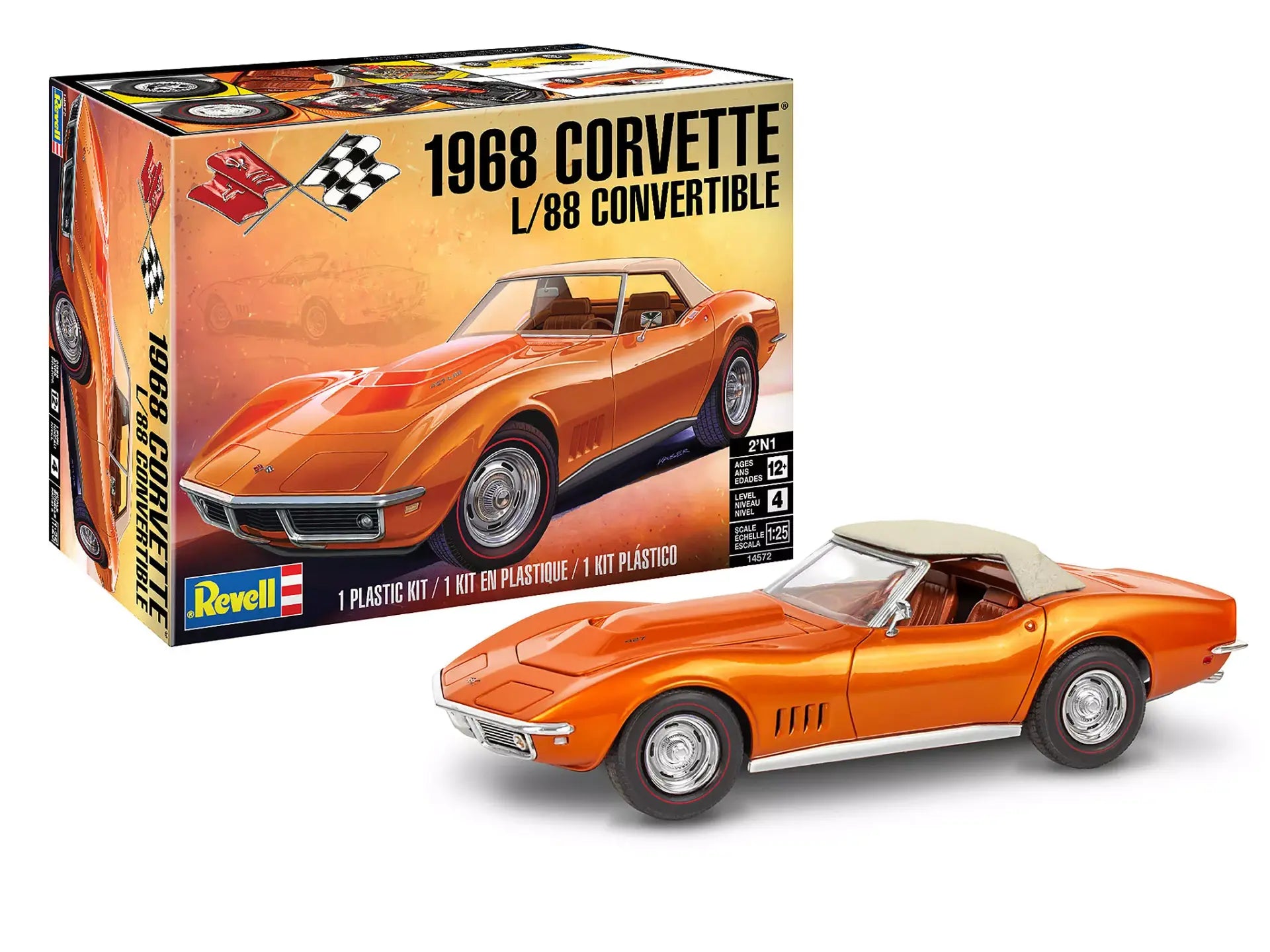 14572'68 CORVETTE L/88 CONVERTIBLE-1:25 SCALE