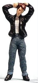 1576 MAN COMBING HAIR-O