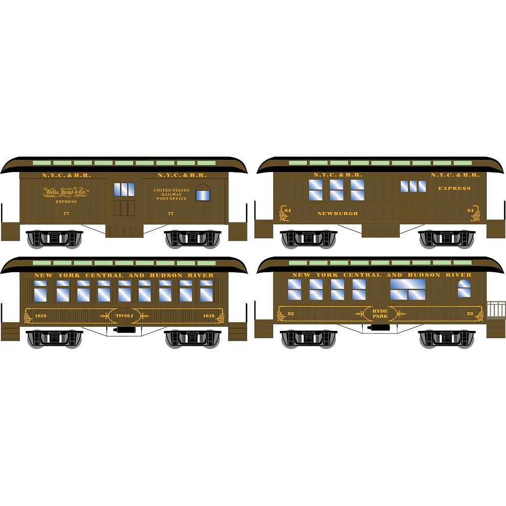RND16376 NYC&HRR OVERTON CAR SET-HO