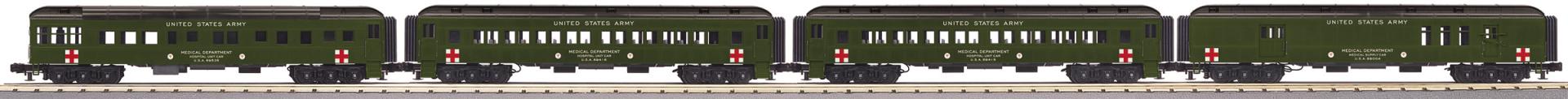 30-69392 UNITED STATES ARMY HEAVYWEIGHT PASSENGER 4-CAR SET-O