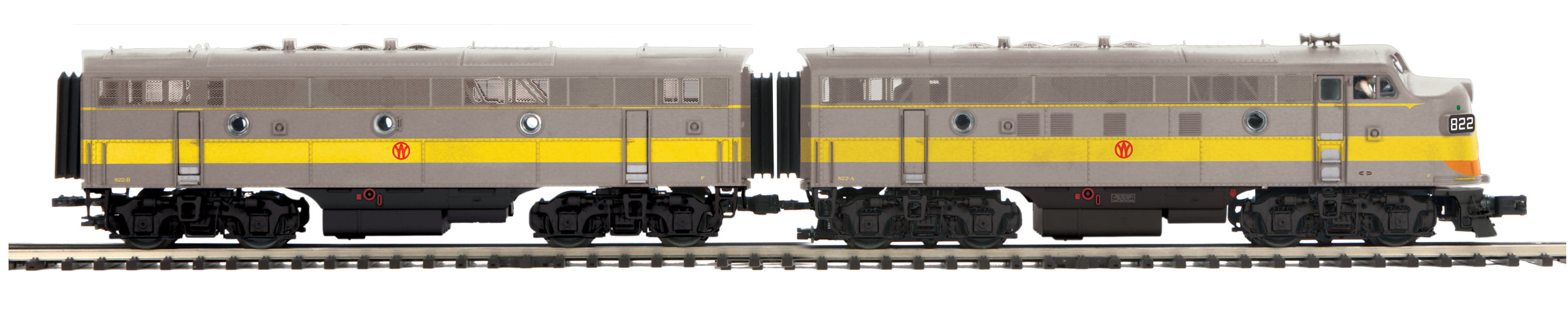 20-21611-1 NEW YORK ONTARIO & WESTERN #822 F3A-B SET-O