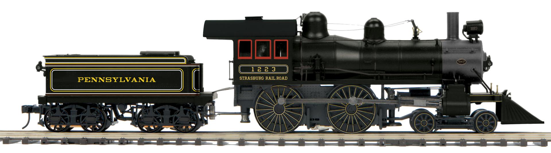 20-30102-1 STRASBURG - PENNSYLVANIA RAILROAD 4-4-0 AMERICAN #1223-O