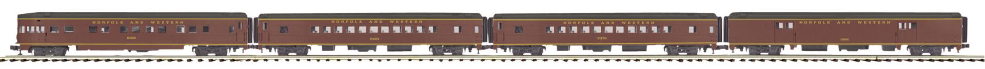 20-64263 NORFOLK & WESTERN STREAMLINE PASSENGER CAR SET-O