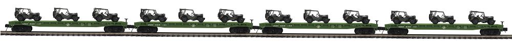 20-92356 US ARMY FLAT CAR SET-O