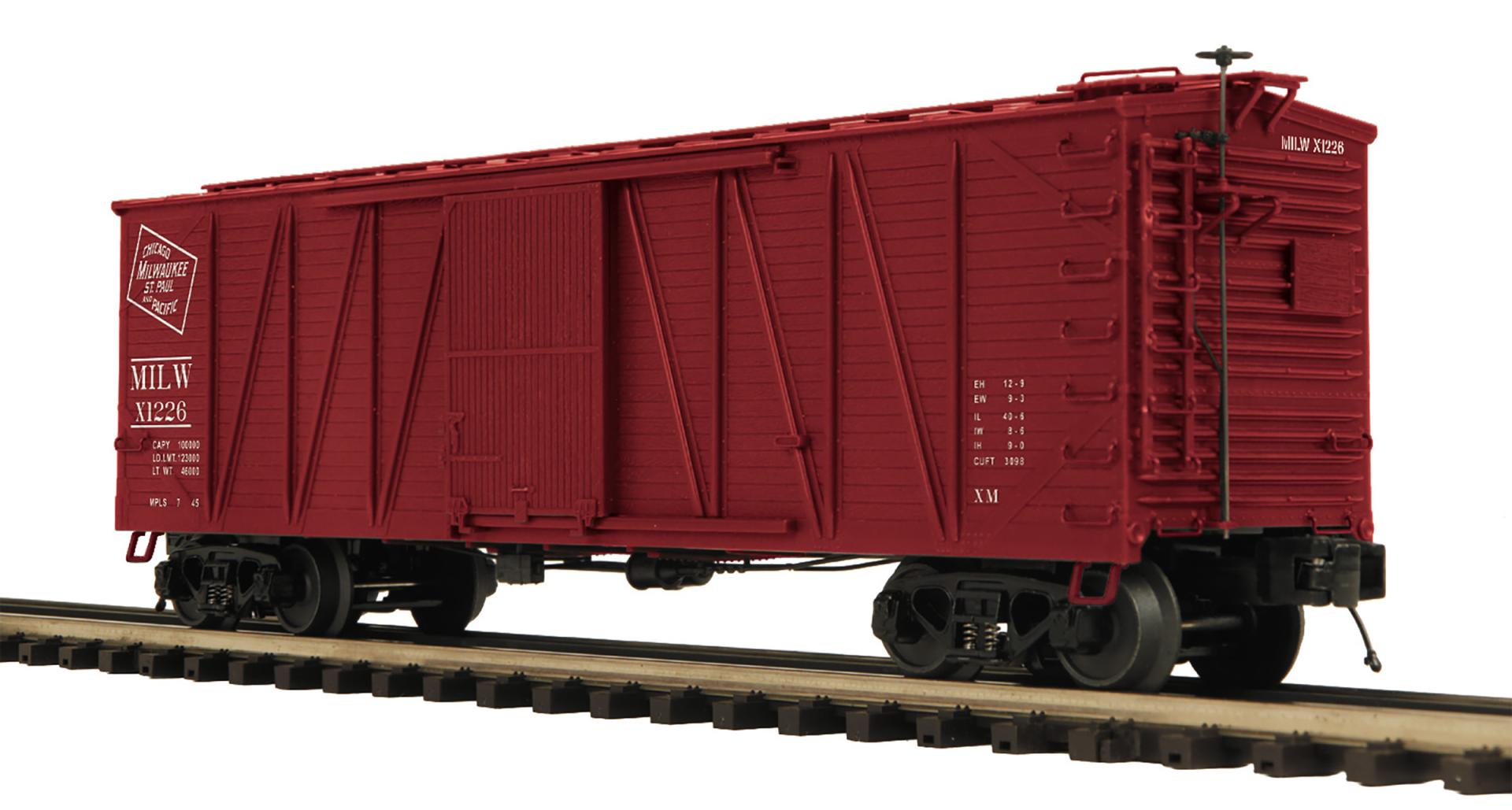 20-99454 MILWAUKEE ROAD SINGLE SHEATHED BOXCAR-O