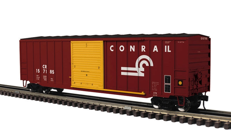 2001332-1 CONRAIL 50' 6" BOXCAR WITH YELLOW DOOR #157185-O