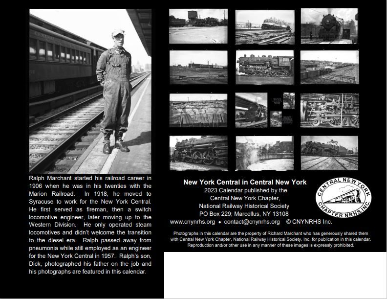 2023 NEW YORK CENTRAL IN CENTRAL NEW YORK CALENDAR