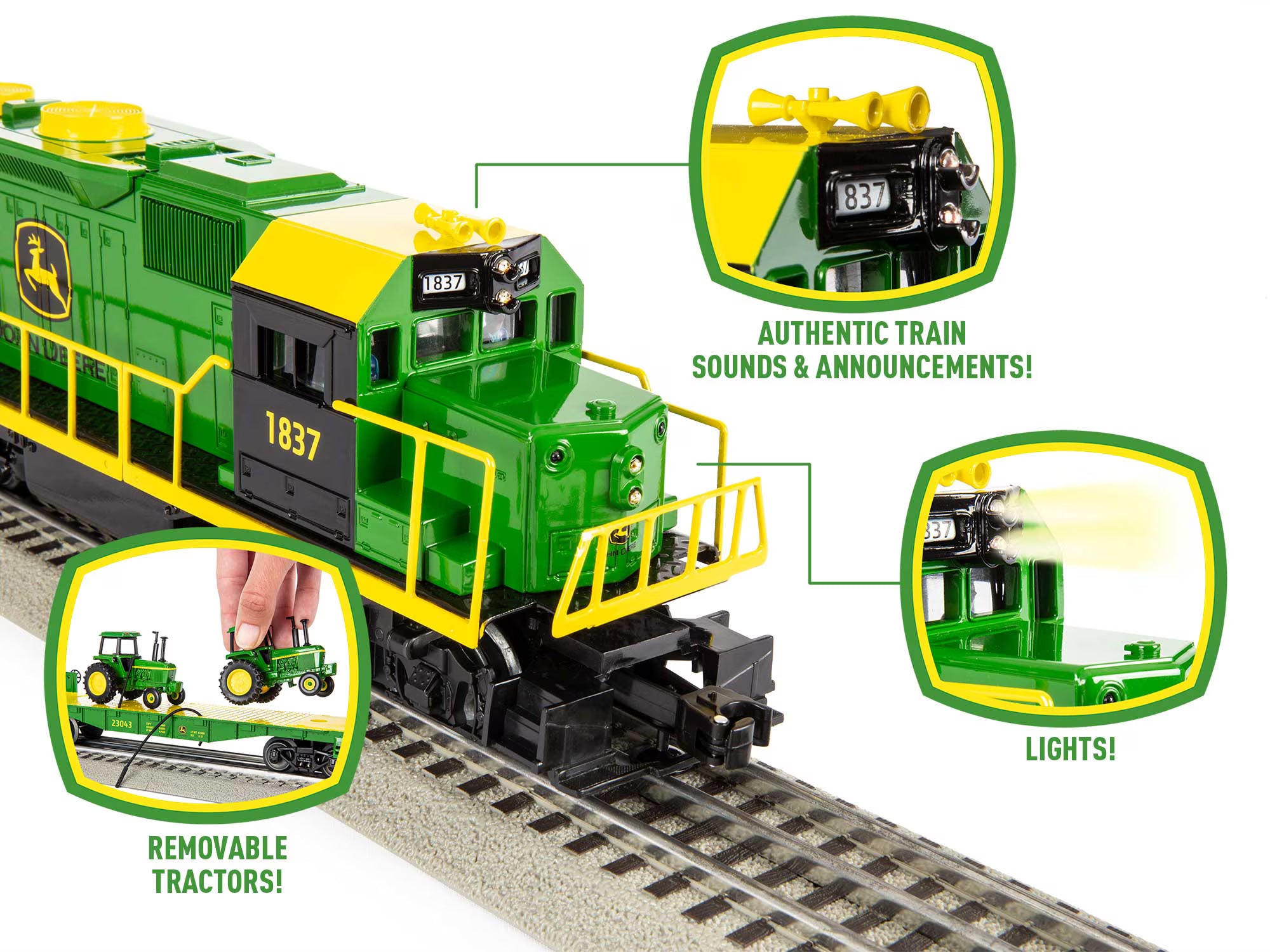 2123040 JOHN DEERE DIESEL FREIGHT TRAIN SET-O