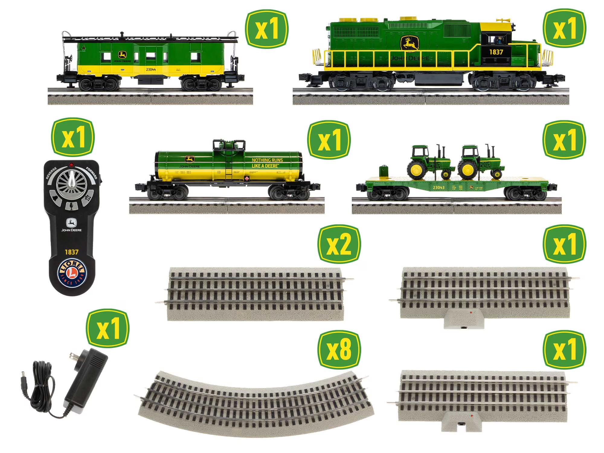 2123040 JOHN DEERE DIESEL FREIGHT TRAIN SET-O