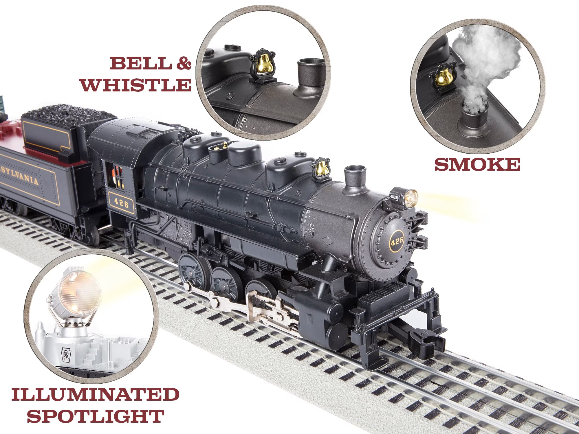 2123200 PENNSYLVANIA KEYSTONE SPECIAL STEAM FREIGHT TRAIN SET-O