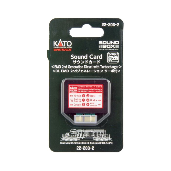 22-203-2 SOUND CARD EMD SECOND GENERATION DIESEL WITH TURBOCHARGER