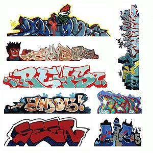 2246 GRAFFITI DECAL SET #3-HO