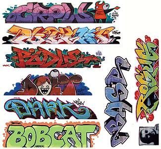 2258 GRAFFITI DECAL SET #9-HO