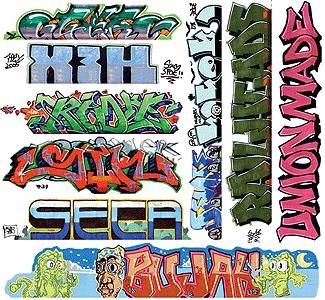 2260 GRAFFITI DECAL SET #11-HO