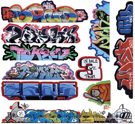 2263 GRAFFITI DECAL SET #14-HO