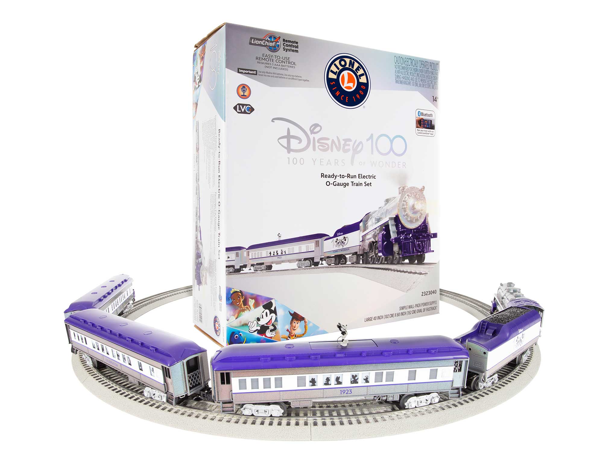 2323040 WALT DISNEY'S MICKEY MOUSE 100TH ANNIVERSARY STEAM PASSENGER TRAIN SET-O