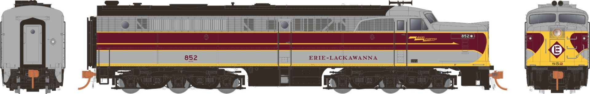23579 ERIE LACKAWANNA PA-1 #855-HO