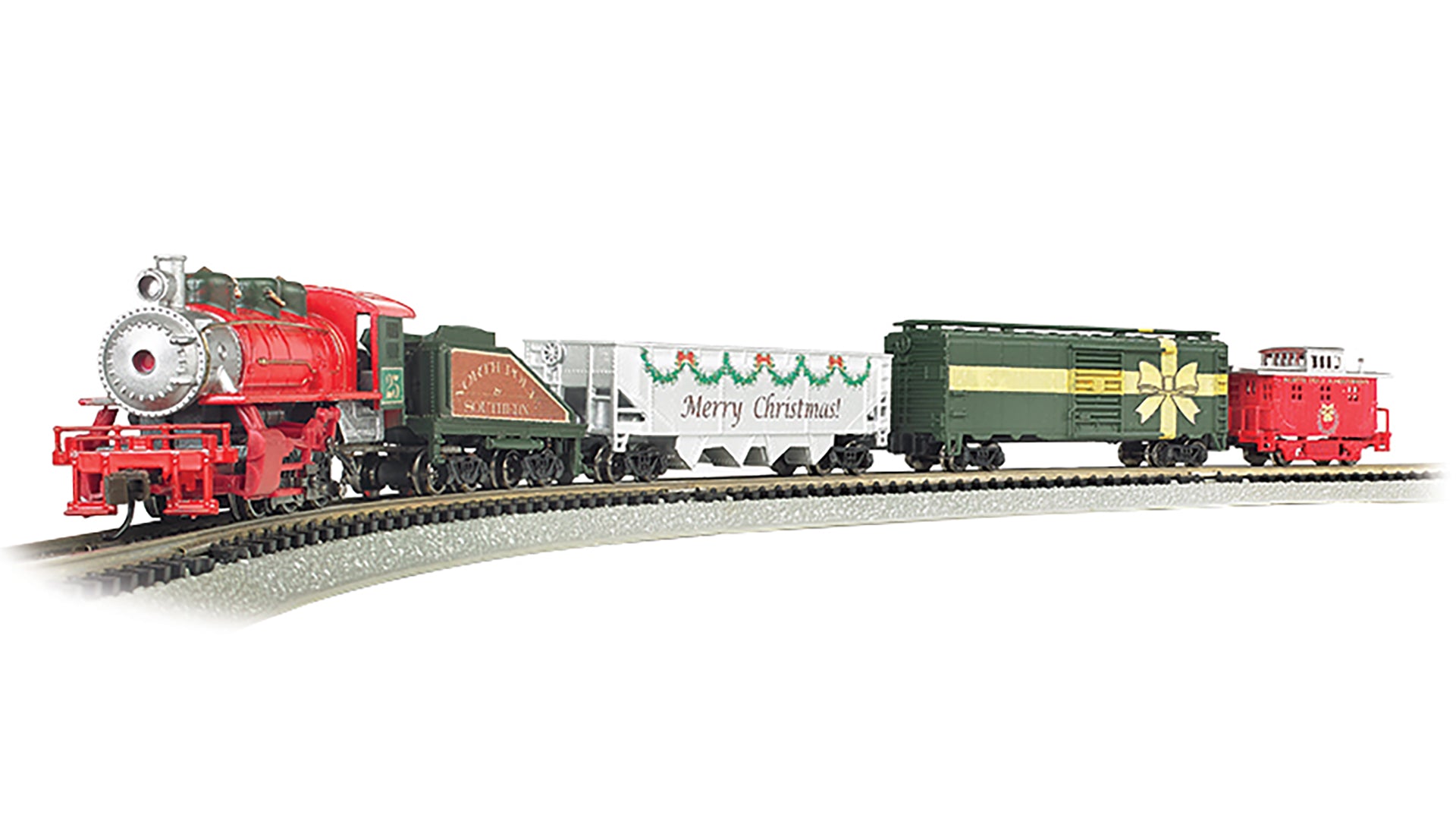 24027 MERRY CHRISTMAS STEAM FREIGHT TRAIN SET-N