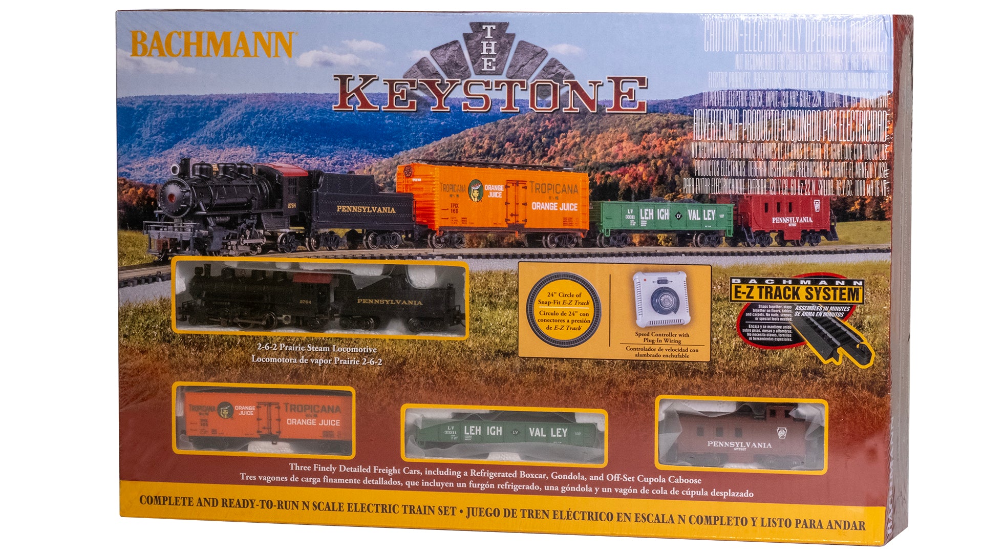 24029 PENNSYLVANIA KEYSTONE FREIGHT TRAIN SET-N