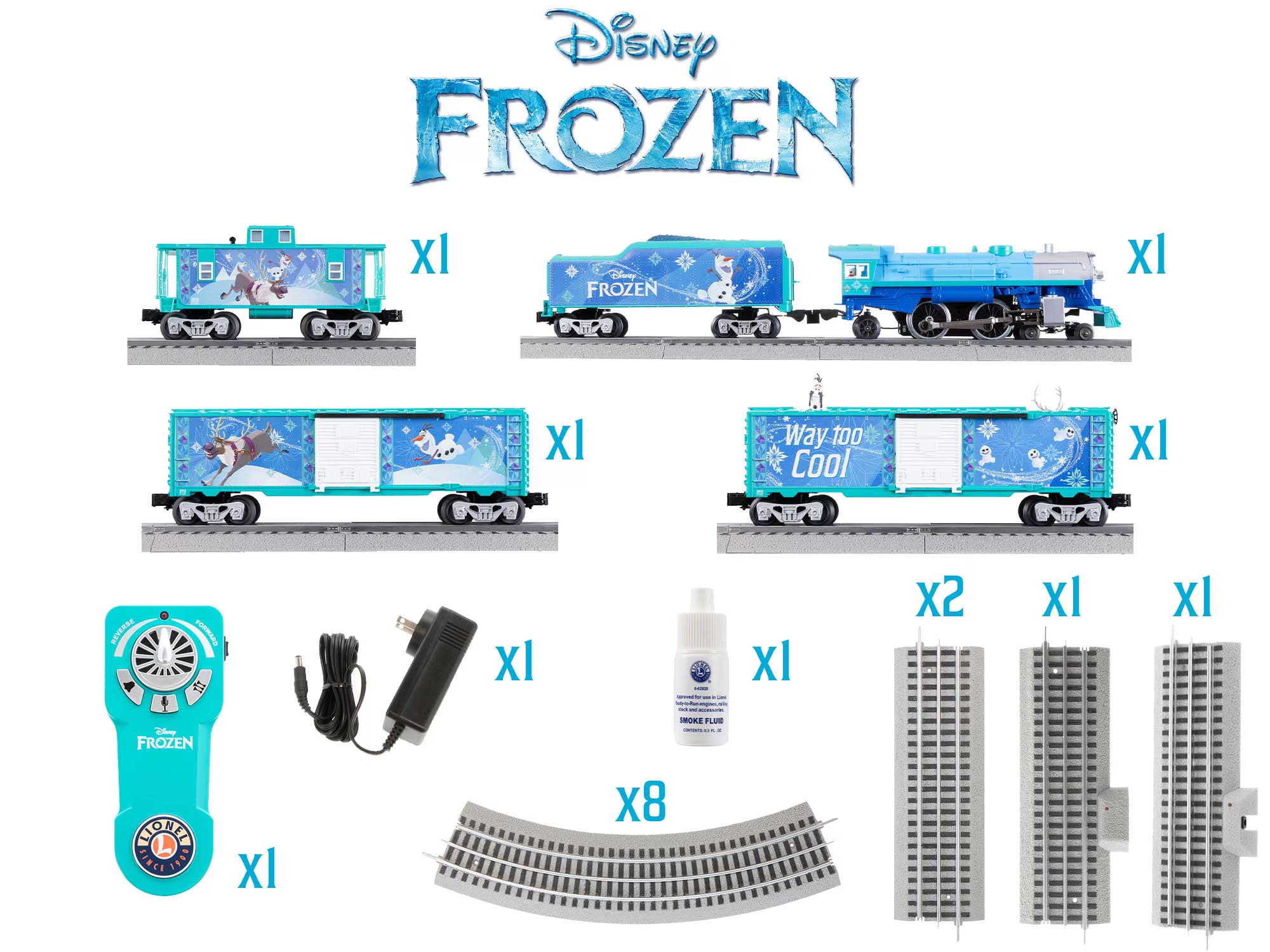 2423040 DISNEY'S FROZEN OLAF WINTER FREIGHT TRAIN SET-O