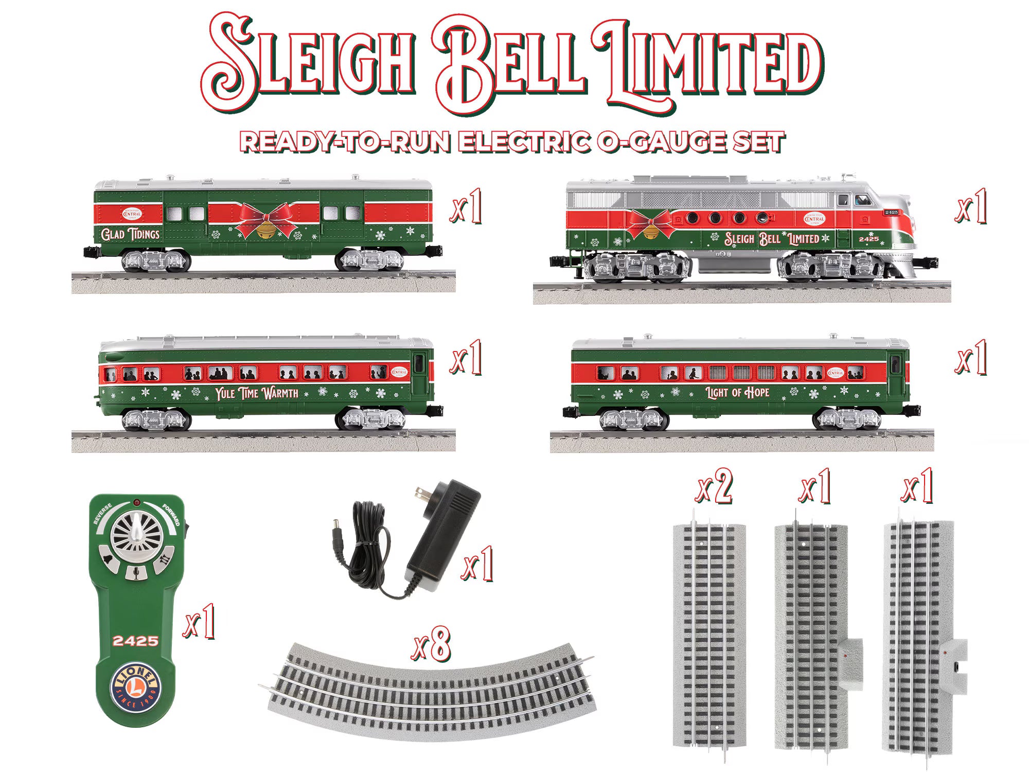 2423060 SLEIGH BELL LIMITED CHRISTMAS TRAIN SET-O