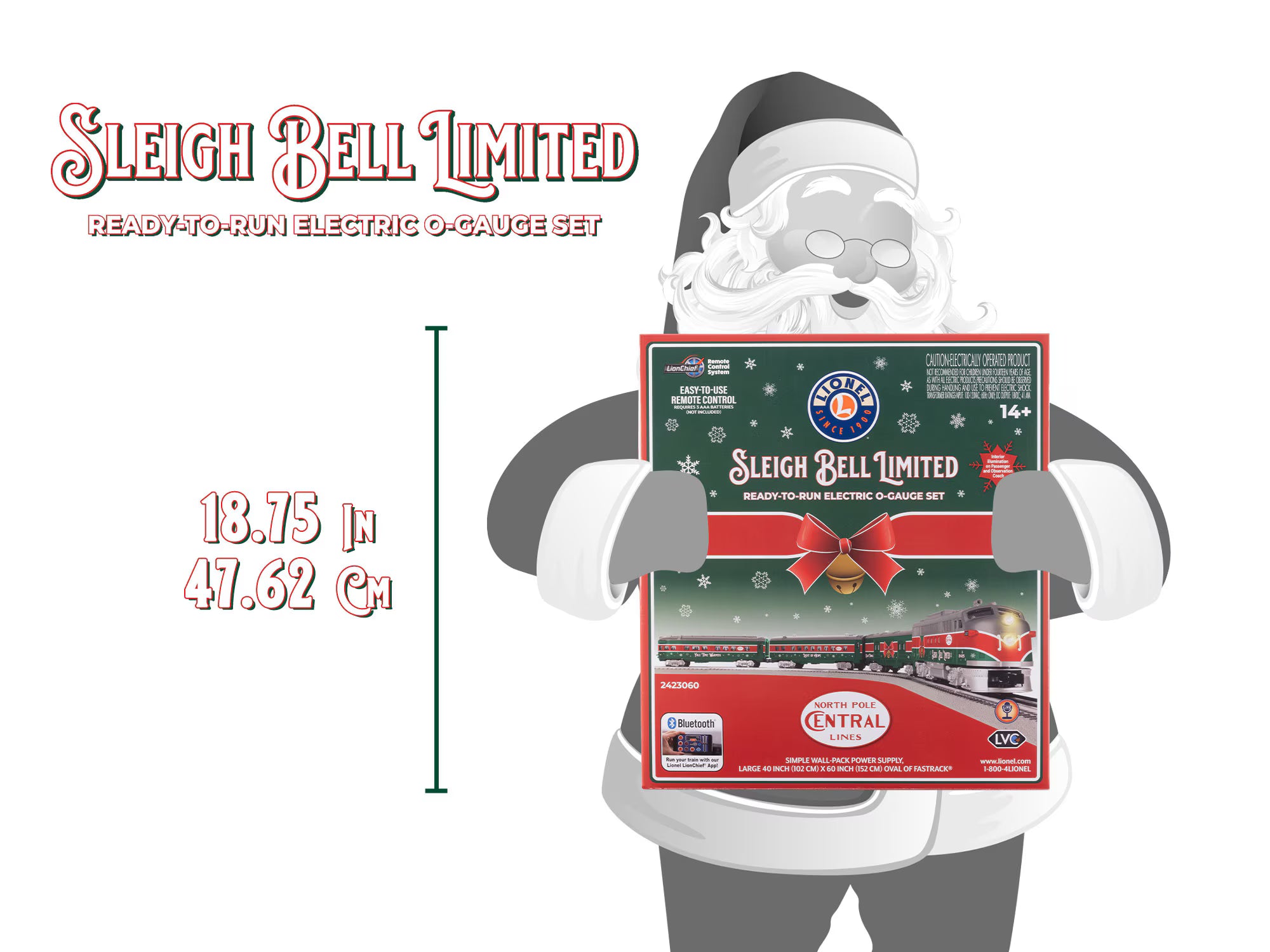2423060 SLEIGH BELL LIMITED CHRISTMAS TRAIN SET-O