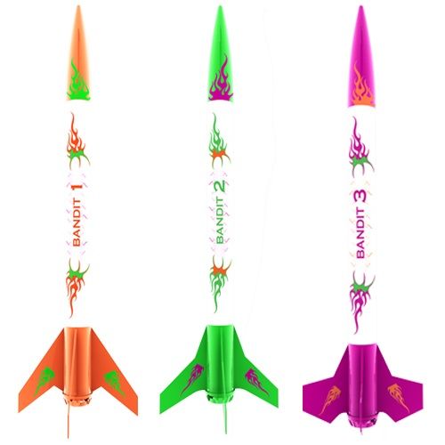 2435 3 BANDITS MODEL ROCKETS