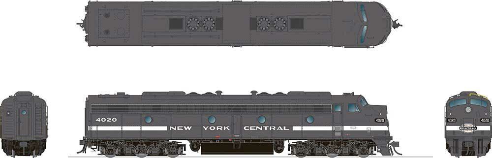 28527 NEW YORK CENTRAL E8A 4037-HO