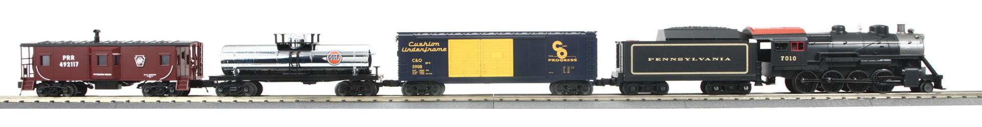30-4244-1 PENNSYVANIA RAILROAD STEAM FREIGHT TRAIN SET-O