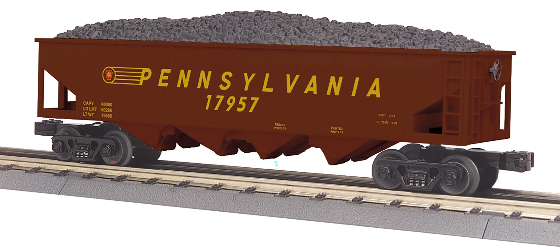 30-75753 PENNSYLVANIA 4-BAY HOPPER W/ COAL LOAD-O