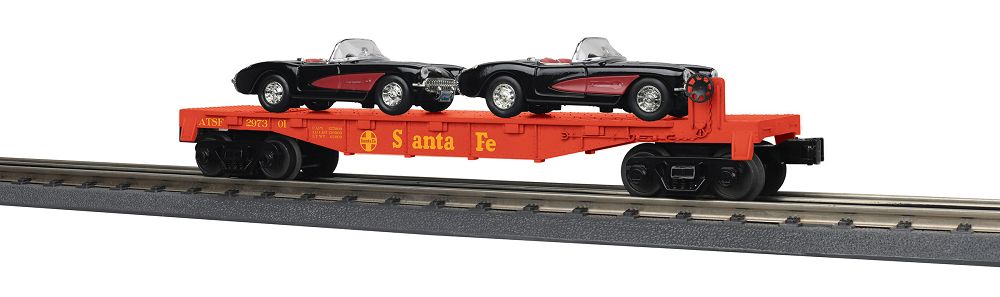 30-76876 SANTA FE FLAT CAR W/ LOAD-O