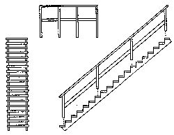 300-5177 WOODEN STAIRCASE-HO