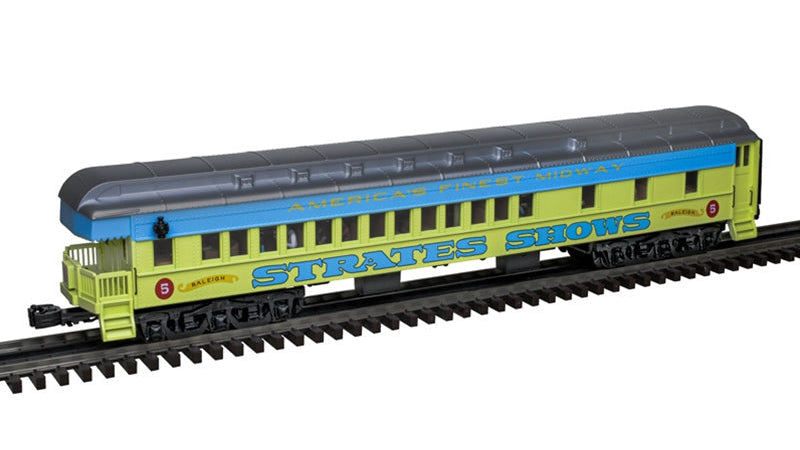 3001773A JAMES E. STRATES SHOWS "BLUE TRAIN" HEAVYWEIGHT PASSENGER CAR SET-O