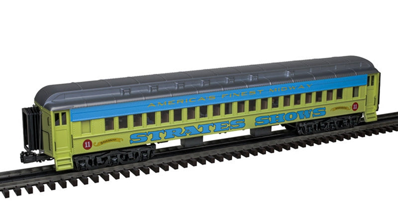 3001773A JAMES E. STRATES SHOWS "BLUE TRAIN" HEAVYWEIGHT PASSENGER CAR SET-O