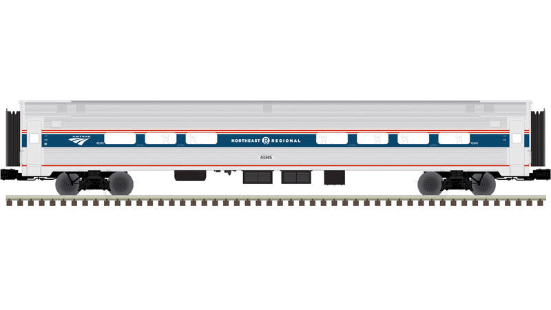 3003226-1 AMTRAK PHASE VI NORTHEAST REGIONAL AMFLEET PASSENGER CAR #43345-O