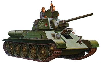 35059 T34/76 RUSSIAN TANK-1:35 SCALE