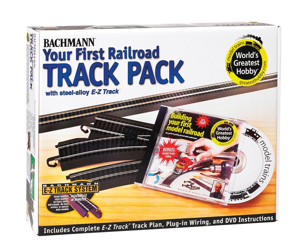 44497 E-Z TRACK PACK "YOUR FIRST RAILROAD" SET STEEL ALLOY-HO
