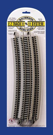 44507 EZ-TRACK 35.50" CURVE NICKEL SILVER-HO