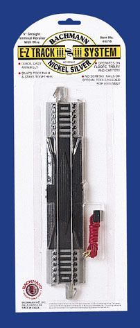 44510 EZ-TRACK 9" TERMINAL RERAILER NICKEL SILVER-HO