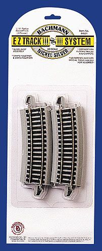 44531 EZ-TRACK 18" HALF CURVE NICKEL SILVER-HO