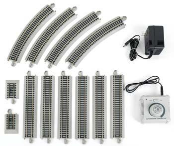 44547 EZ-TRACK AUTO REVERSING TRACK SET NICKEL SILVER-HO