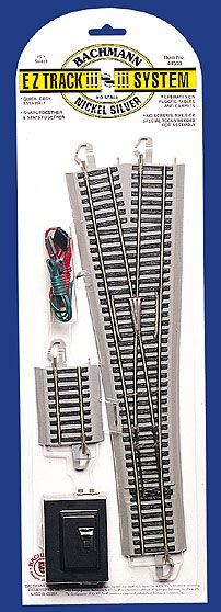 44569 EZ-TRACK #5 WYE REMOTE CONTROL TURNOUT NICKEL SILVER-HO