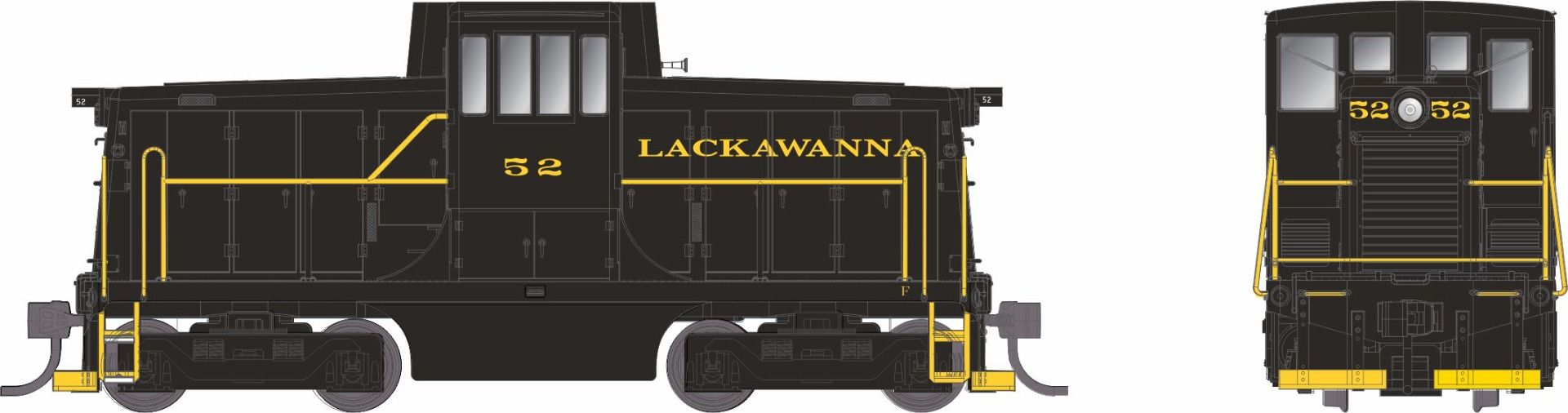 48546 DELAWARE LACKAWANNA & WESTERN 44-TON #53 DIESEL-HO